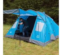 Highlander Elm 4 Tenda Familiare 4 Persone Vivid Blue Con Due Camere