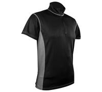 Highlander Pro Tech Zip Collo Uomo Top Base Layer YKK Leggero Nero / Grigio