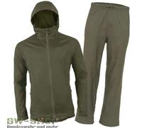 HIGHLANDER STOW & GO SET GIACCA ANTIPIOGGIA + PANTALONI ANTIPIOGGIA ARMY BW...