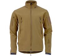 Highlander Tactical Soft Shell Uomo Giacca Impermeabile Cappuccio Militare Tan
