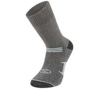 Highlander Trek Calzino In Cotone Pettinato Durevole Caldo Traspirante Grigio