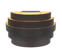 HighLight Applique Scudo, nero, larghezza 20 cm, alluminio, G9 Highlight