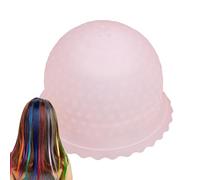 Highlight Cap - Cuffia per evidenziare i capelli, in silicone, professionale, con ago di raccolta, foro forato, in silicone, kit di strumenti per colorare parrucchieri, uomini e donne