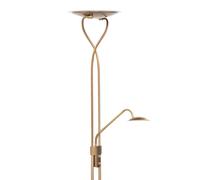 HighLight Empoli - Lampada a LED da pavimento in bronzo con lampada da lettura Highlight