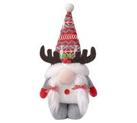 Highlight Of Celebration: These Christmas Gnomes Feature Reindeer Antler Accents, Adding A Special Festive Decoration Atmosphere To Entryway Or Window While Fostering An Inviting And Cheerful Holiday
