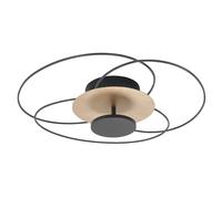 HighLight Plafoniera LED Fiore, 2.700 K, nero/oro Highlight