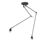 HighLight Plafoniera Rod 2 luci, nero Highlight