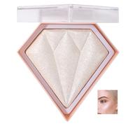 Highlight Powder Palette Highlighting Trimming & Blush 3 Uses Shimmer Powder, Nose Shadow Finishing Stereo Highlighting Powder, Brightening Clear Non Flying For All Skin Tones 8g (01#)