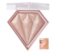 Highlight Powder Palette Highlighting Trimming & Blush 3 Uses Shimmer Powder, Nose Shadow Finishing Stereo Highlighting Powder, Brightening Clear Non Flying For All Skin Tones 8g (04#)