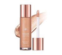 Highlighter ed Illuminatore Liquido per Viso e Corpo - Formula Leggera e non Grassa, Finitura Idratante con Effetto Luminoso e Naturale, Lunga Durata, 30ml (#4)