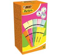 Highlighter Evidenziatori piatti Colori intensi e pastello assortiti confezione