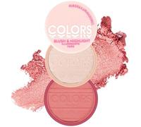 Highlighter Makeup Pallet, 2-in-1 Blush and Highlighter, Matte Shimmers, Long Lasting Illuminator, Formula impermeabile, Perfect for Face Makeup Application