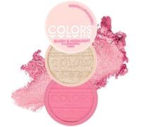 Highlighter Makeup Pallet, 2-in-1 Blush and Highlighter, Matte Shimmers, Long Lasting Illuminator, Formula impermeabile, Perfect for Face Makeup Application