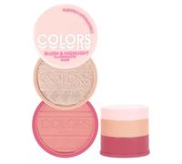 Highlighter Makeup Pallet, 2-in-1 Blush and Highlighter, Matte Shimmers, Long Lasting Illuminator, Formula impermeabile, Perfect for Face Makeup Application