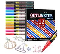 Highlighter Marker Pens, 12/18-Piece Set, Quick Drying Pens with Vibrant Ink, Coloring Tools for Students Use, Art Supplies, Markers for Artist Adult Journaling Drawing Study Notes School Office