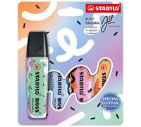 Highlighter - STABILO BOSS ORIGINAL Pastel by Ju Schnee - Pack of 4 - Hint of Mi