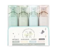 Highlighters - Set Di Marcatore Pastello Estetico Da 4 Pezzi | Penne a Colori a Prova Di Macchie per Journaling, Prese Di Appunti, Pianificatori, Forniture Scolastiche, Scrapbooking, Cartoleri