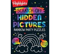 Highlights Scratch-Off Hidden Pictures Rainbow Party Puzzles (Anello, filo)