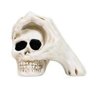 Highly Detailed Creepy Craftsmanship: The Halloween skull is designed with