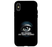 Highly Informed Not Paranoid Eye Design Custodia per iPhone X/XS