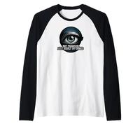 Highly Informed Not Paranoid Eye Design Maglia con Maniche Raglan