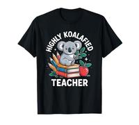 Highly Koalafied Teacher Funny Koala Pun Maglietta