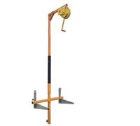 HighPerformance - Supporto pieghevole e argano manuale da 816,5 kg per installazione AC, strumento di rimozione dell'attrezzatura esterna (supporto 5PS + cavo da 10 m)
