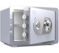 HighSecurity, cassaforte per la casa, con serratura meccanica e chiave, in acciaio impermeabile, a prova di fuoco, cassaforte elettronica per protezione antifurto soluzione di archiviazione durevole