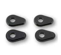 HIGHSIDER smart Piastre di Montaggio Distanziale Indy Alluminio Nero, per Yamaha, nero