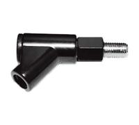 HIGHSIDER Adattatore per specchietto smart nero M 10x1,25, filettatura destra, nero