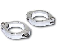 Highsider CNC, morsetti per tubi forcella 38-41 mm male Cromato