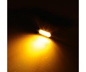 HIGHSIDER CNC Segnale di svolta LED/luce di posizione LITTLE BRONX, nero, colorato, approvato da E, coppia, nero