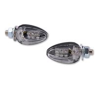 HIGHSIDER Corpo dell'indicatore LED Smart Drop nero / Lente trasparente (coppia), anteriore e posteriore