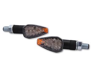 HIGHSIDER Corpo dell'indicatore LED Smart Peak nero / Lente trasparente (coppia), anteriore e posteriore, trasparente