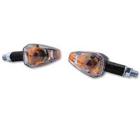 HIGHSIDER Corpo indicatore lampadina Smart Big Peak nero / lente trasparente (coppia), anteriore e posteriore, trasparente