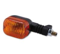 HIGHSIDER Corpo indicatore lampadina Smart Duc-Style nero / Lente arancione (1 pz), anteriore destro e posteriore sinistro, nero