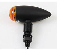 HIGHSIDER Corpo indicatore lampadina Smart Micro-Bullet nero / lente arancione (coppia), anteriore e posteriore, giallo