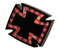 HIGHSIDER Fanalino LED GOTHIC Vetro Chiaro Nero E-Omologato