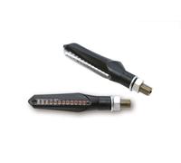 HIGHSIDER Indicatore di sequenza a LED Smart Run Corpo nero / Lente fumé (coppia), anteriore e posteriore, nero