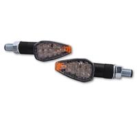 HIGHSIDER Indicatore LED smart Peak Nero/Trasparente Corto Omologato E (coppia), trasparente