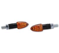 HIGHSIDER lampeggiatore Halogen smart LIZZARD, nero, vetro giallo, 12V/6W