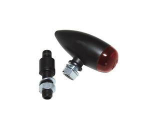 HighSIDER LED coda coda MICRO-BULLET, nero, rosso, nero