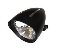 Highsider Classic 1 Extreme, Faro H4 da 5 3/4 di pollice male Nero/Argento