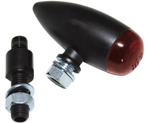 Highsider Micro-Bullet, Fanale posteriore a LED male Nero Rosso