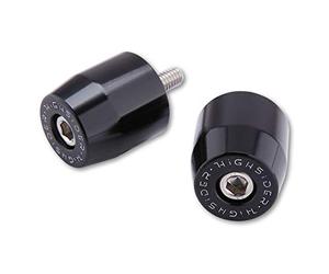 Highsider - Pesi manubrio, in alluminio, colore nero, Un paio