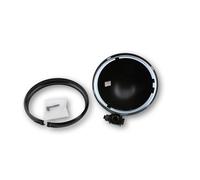 HIGHSIDER pro Bates Style Alloggiamento faro nero 5 3/4 pollici, montaggio inferiore, nero