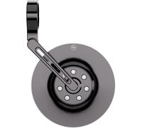 Highsider Pro Conero, specchio bar end corto male Nero/Argento