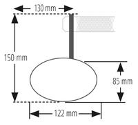 HIGHSIDER pro Specchietto retrovisore Ferrara 2 nero corto (1 pz)