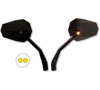 Highsider Pro X2, specchietti retrovisori con indicatori di dire male Nero