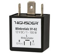 HIGHSIDER relè lampeggiante smart SY-02, 3 poli, 12 VDC, 1-100 Watt